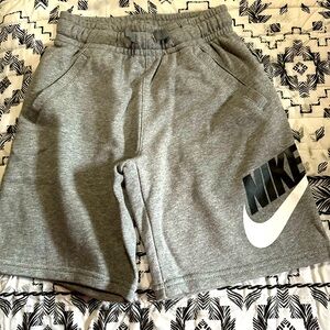 Nike Gray Athletic Shorts with Elastic Waistband